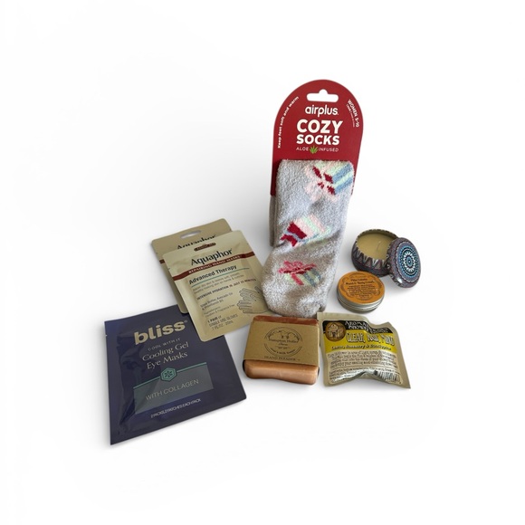 Other - Spa Package- Aloe Infused Socks, Small Candle, Six Assorted Products- All New